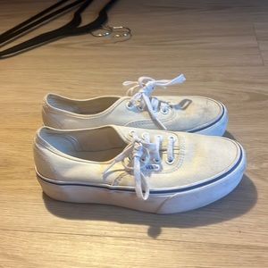 Cream Vans size 6.5